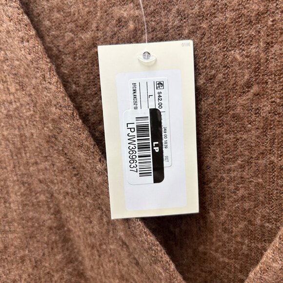 K-176 A New Day Women's Size Large Brown Long Sleeve Button-Down Cardigan Sweate - Picture 3 of 4